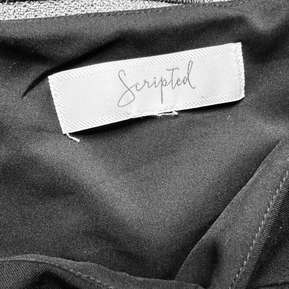 SCRIPTED RUFFLED SKIRT SZ SMALL Black with Ruffled for Night Out - Picture 10 of 11